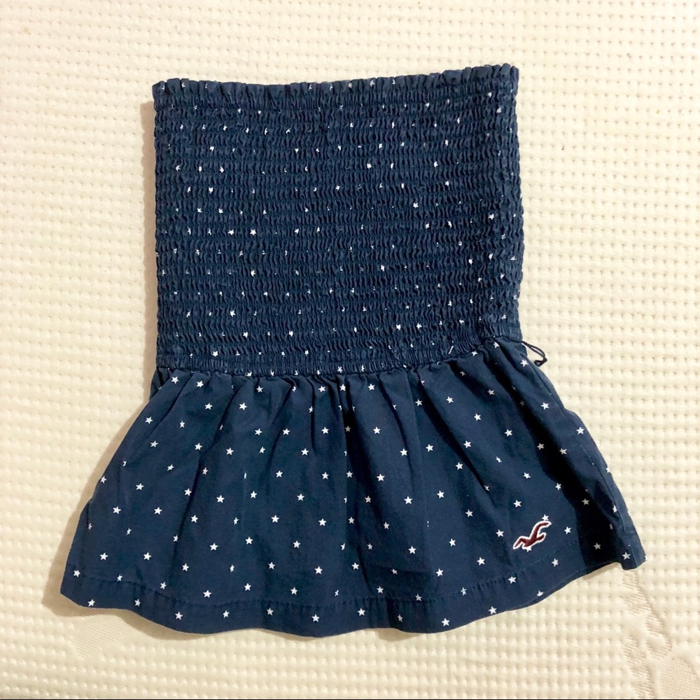 Starry Hollister strapless tube top